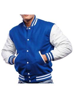 Varsity Base Letterman Jacket (10 Color Options) - S to 2XL