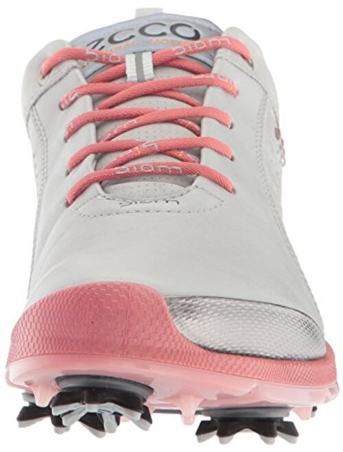 ECCO Women's BOIM G 2 Free Golf Shoe, Concrete/Silver Pink, 5 M US