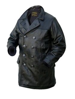 Noble House Men's U-Boat Leather Coat