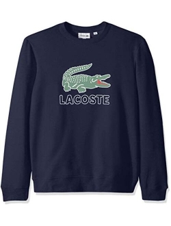 Men's Long Sleeve Graphic Croc Brushed Fleece Jersey Sweatshirt
