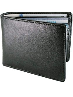 Stay Fine Mens RFID Trifold Wallet | Leather Wallets For Men RFID Blocking | Genuine Leather | Extra Capacity Mens Wallet