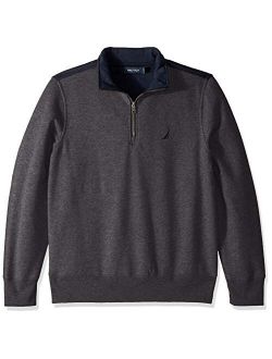 Men's 1/4 Zip Pieced Fleece Sweatshirt