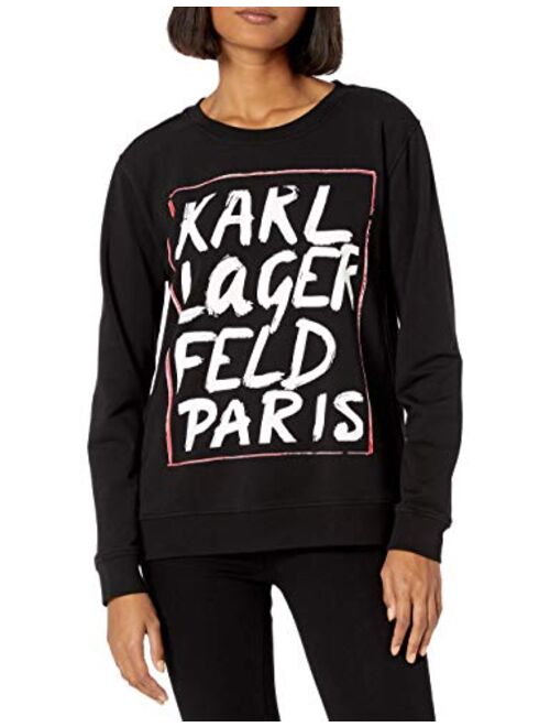 Karl Lagerfeld Paris Women's Crewneck Sweatshirt