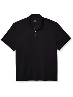 Van Heusen Mens Big and Tall Flex Long Sleeve Jaspe Colorblock Polo Shirt 