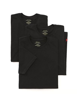 Men's Cotton Solid Classic Crew Neck Undershirts 3-Pack