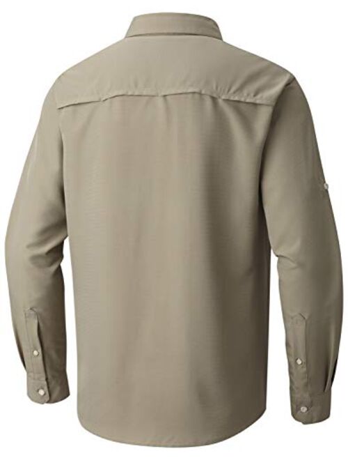 Mountain Hardwear Men's Canyon Solid Long Sleeve Shirt for Hiking, Climbing, Camping, and Casual Everyday