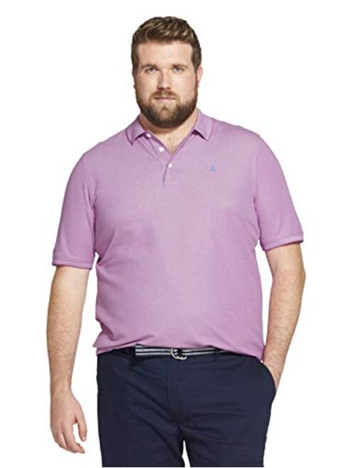 IZOD Men's Big and Tall Advantage Performance Short Sleeve Solid Polo Shirt (Discontinued)