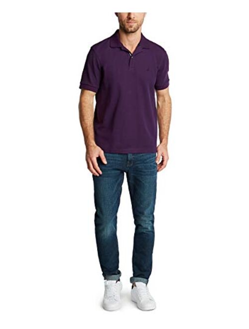 Nautica Men's Classic Short Sleeve Solid Polo Shirt