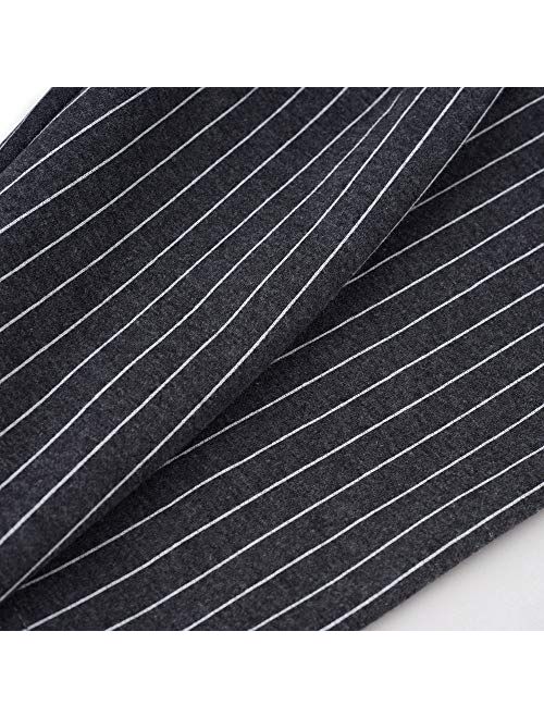 HOMEYEE Women's 3/4 Sleeve Stripe Professional Business Pencil Dress B479