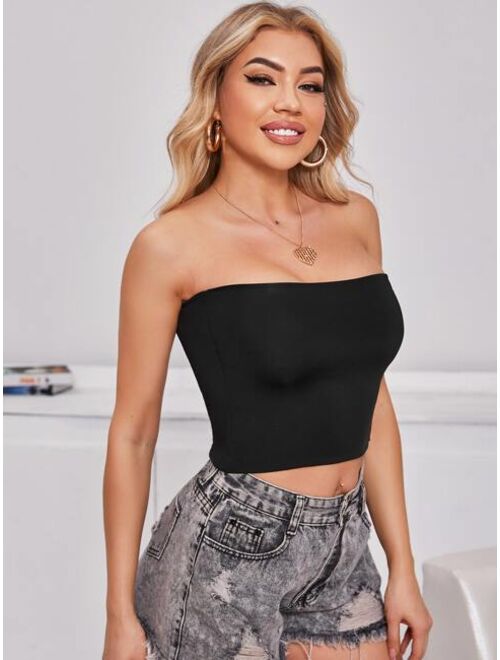 Shein Solid Tube Top