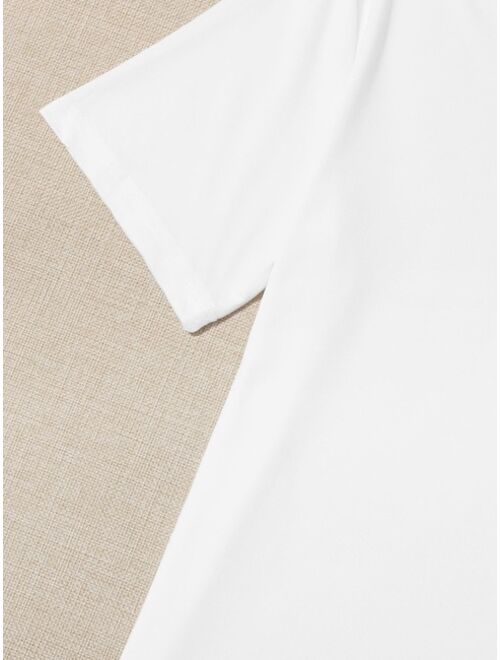 Shein Floral Print Short Sleeve Tee