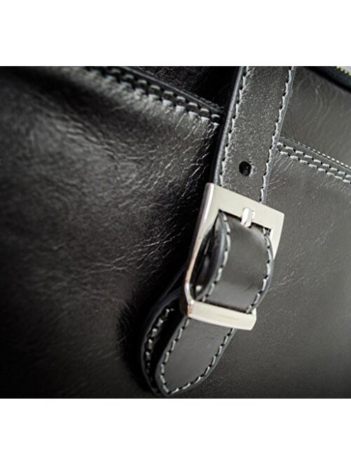 Time Resistance Convertible Leather Backpack Daypack Shoulder Bag