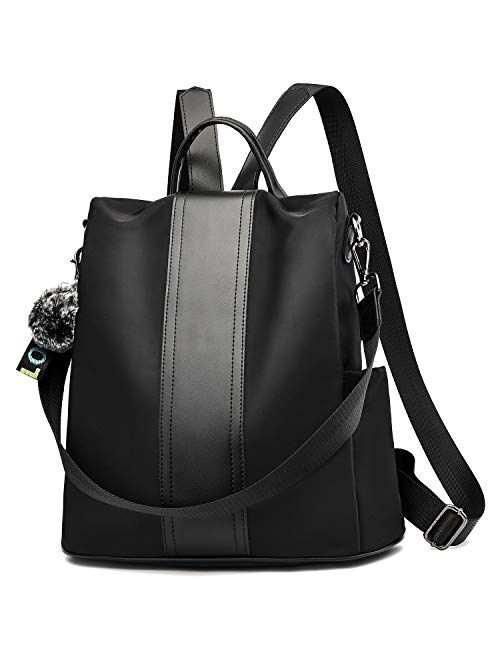 TcIFE Backpack Purse for Women Fashion School Purse and Handbags Shoulder Bags Nylon Anti-theft Rucksack