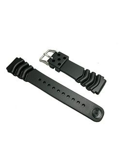 Genuine Divers Urethane Rubber Watch Band DAL0BP 22mm