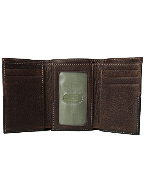 Carhartt Men's Trifold Wallet, rugged brown/black, ONE SIZE