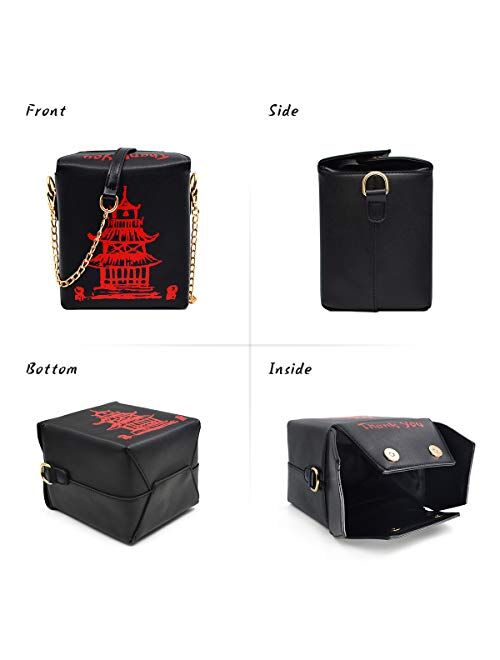 Fashion Crossbody Bag, Ustyle Chinese Takeout Box Style Clutch Bag for Girl