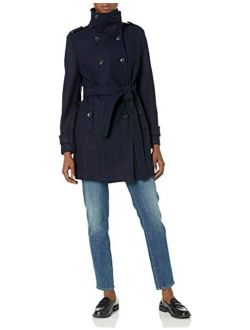 Women's Wool Belted Double Breasted Coat