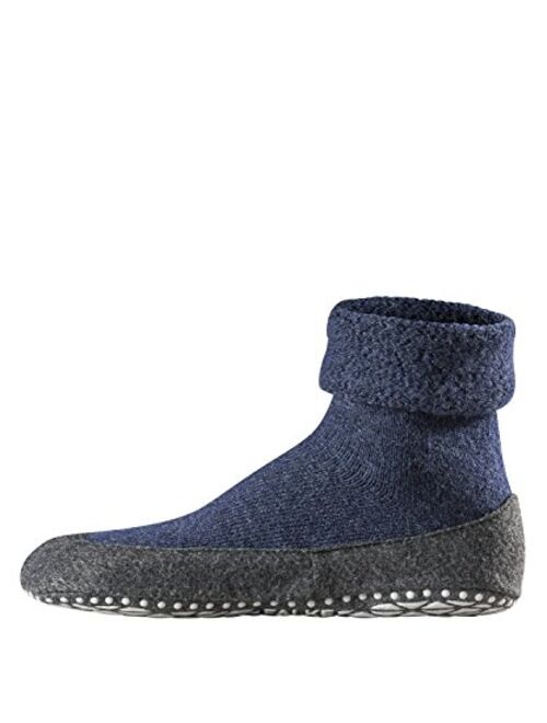 FALKE Mens Cosyshoe Slipper Sock - 90% Merino Wool, In Grey or Navy Blue, US sizes 5 to 12, 1 Pair