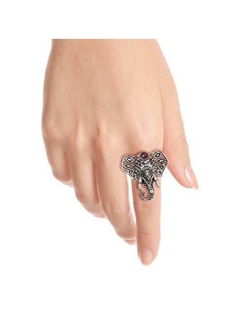 SPUNKYsoul Luck, Protection & Stability Elephant Lucky Adjustable Ring for Women