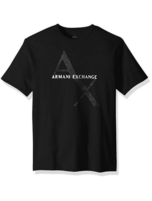 A|X Armani Exchange Men's Short Sleeve Crew Neck Logo Tee