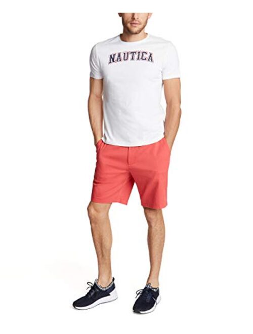 Nautica Men's Short Sleeve 100% Cotton Classic Logo Series Graphic Tee Shirt