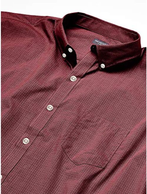 Van Heusen Men's Flex Short Sleeve Button Down Check Shirt