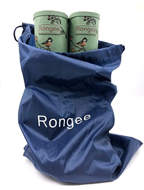 Rongee Women's Rubber Rain Boots Mid Calf with Adjustable Gusset Oxford Bag Packed