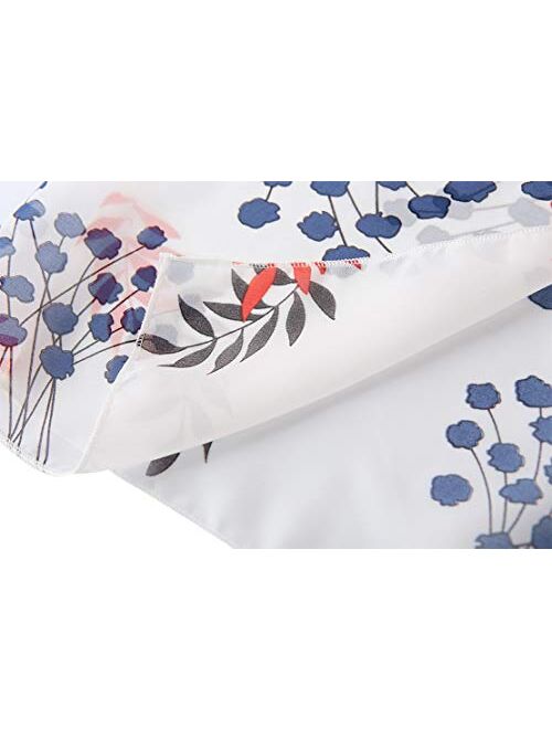 Spmor Women's Chiffon Boho Kimono Cardigan Beach Cover Shawl