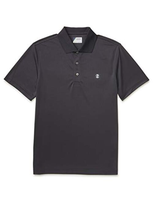 IZOD Men's Performance Golf Grid Short Sleeve Stretch Polo Shirt