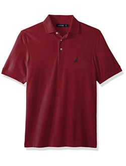 Men's Short Sleeve Solid Stretch Cotton Pique Polo Shirt
