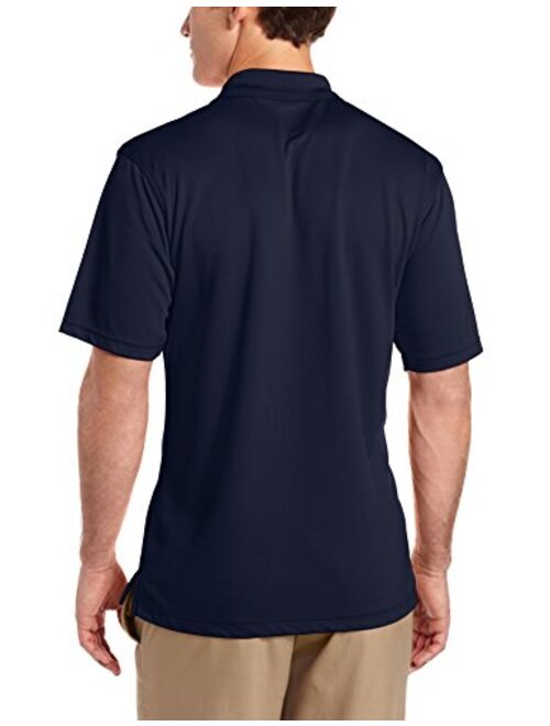 PGA TOUR Men's Airflux Short Sleeve Solid Polo-Shirts