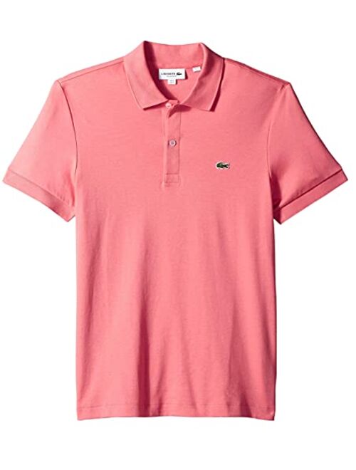 Lacoste Mens Short Sleeve Pima Jersey Interlock Regular Fit Polo Shirt