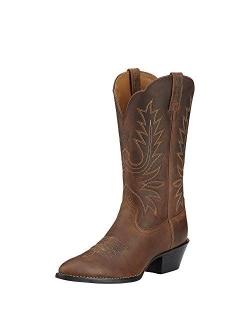 Heritage Round Toe Leather Cowgirl Boots