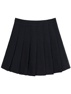 Women's Simple High Waist All Around Pleated A-Line Skirt