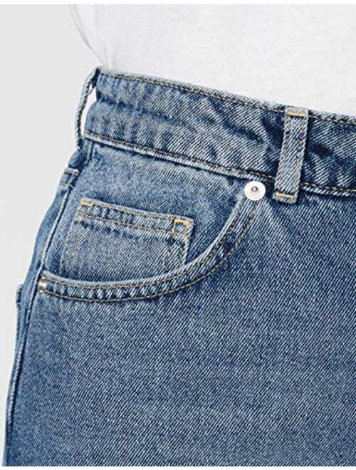 Amazon Brand - find. Women's Slim Fitting High Waist Denim Midi Skirt