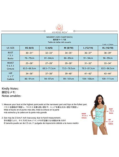 AS ROSE RICH - One Piece Swimsuits for Women - One Piece Bathing Suits for Women
