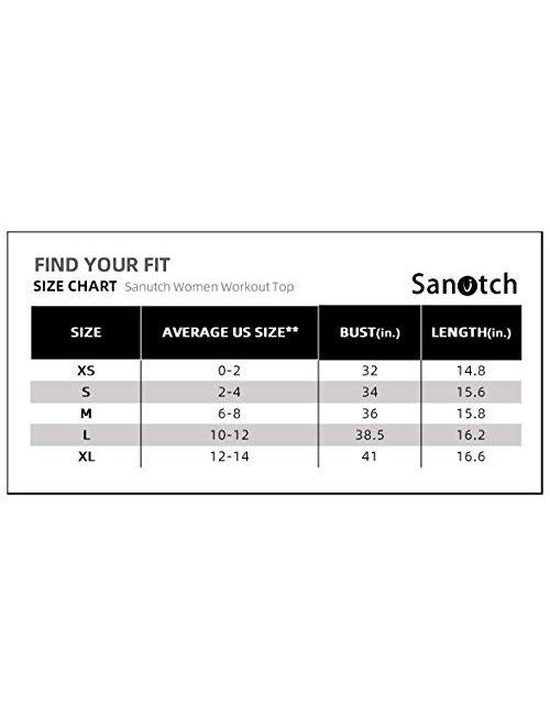 Sanutch Crop Top Workout Shirts Yoga Workout Crop Tops for Women