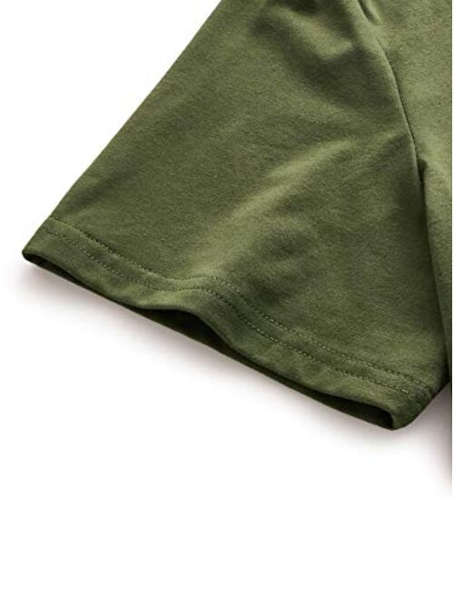 SweatyRocks Women's Casual Round Neck Short Sleeve Soild Basic Crop Top T-Shirt