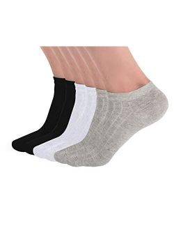 KKSSQUEEN Womens Socks Low Cut Ankle Causal Thin Cotton Athletic Short Socks 3-6 Pairs