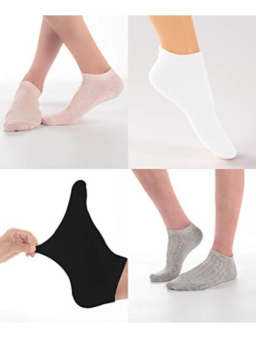 KKSSQUEEN Womens Socks Low Cut Ankle Causal Thin Cotton Athletic Short Socks 3-6 Pairs