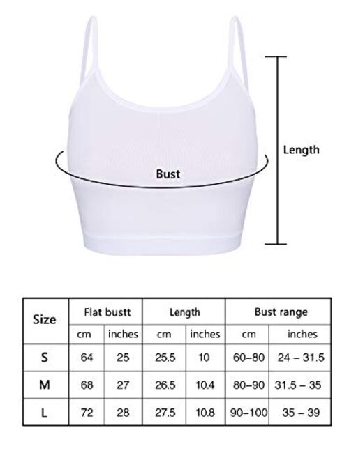 4 Pieces Basic Crop Tank Tops Sleeveless Racerback Crop Sport Cotton Top for Women