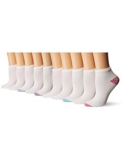 Women's Flat Knit Low Cut Socks, 10 Pairs