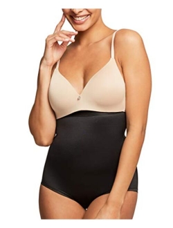 Montelle Women's Plus Size Strapless Shapewear Firm Tummy Control Slimming Girdle High Waist Panty Body Shaper Brief