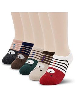 Cute Cotton Funny Design Novelty Spring Summer Heart Crew Ankle Socks for Women