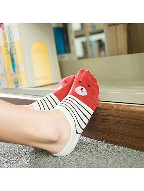 Cute Cotton Funny Design Novelty Spring Summer Heart Crew Ankle Socks for Women