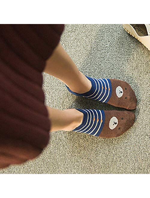 Cute Cotton Funny Design Novelty Spring Summer Heart Crew Ankle Socks for Women