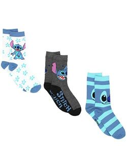 Lilo & Stitch Womens 3 pack Crew Socks (Teen/Adult)