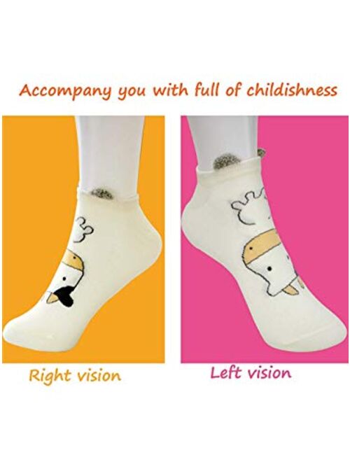 Caramella Cotton Novelty Socks Ankle Socks for Girls and Women