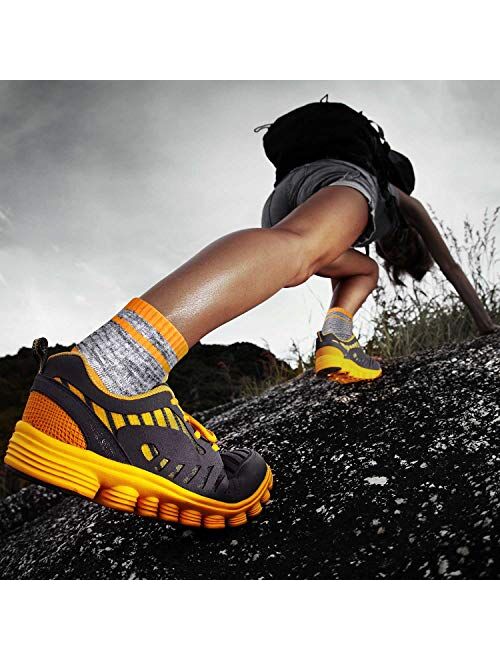 Hiking Walking Socks For Women, FEIDEER Multi-pack Outdoor Recreation Socks Moisture Wicking Crew Socks