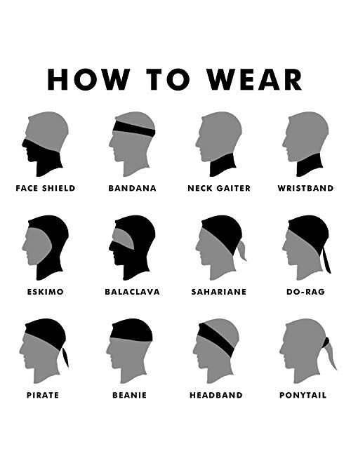 Ejiubas Balaclava Neck Gaiters Face Scarf Unisex Headwear Stretchy Bandana Dust Scarf Headbands